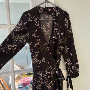 Wrap Floral Dress